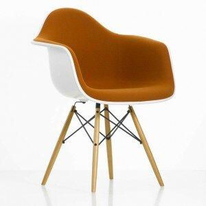 Vitra DAW Plastic Armchair Fully Upholstered