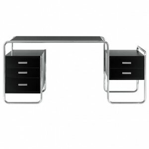 Thonet S285 Desk Jet Black Lacquer