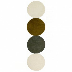 Gan Circulos Beige Long Rug