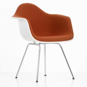 Vitra DAX Plastic Armchair Fully Upholstered