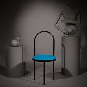 Altar Chair Blue without backrest context