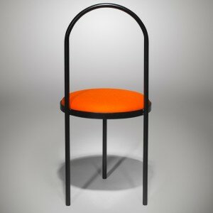 Altar Chair Orange without backrest back
