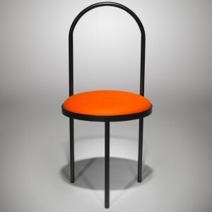 Altar Chair Orange without backrest front