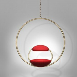 Lee Broom Hanging Hoop Chair Brass