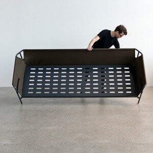 Can sofa 3 seater no cushions set up